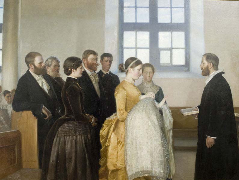 Michael Ancher A Baptism